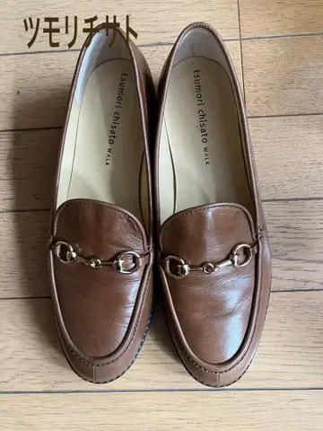 츠모리치사토 브라운 로퍼 23.5cm