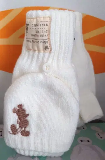 정가 이하 도쿄 디즈니 리조트 미키 자수 장갑 화이트