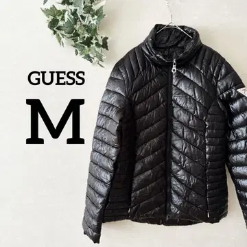 GUESS [ M ] 블랙 퀼팅 다운 자켓