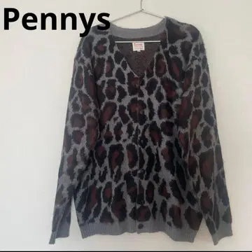 Pennys 페니스 가디건 니트 아우터 레오파드 표범 무늬 M