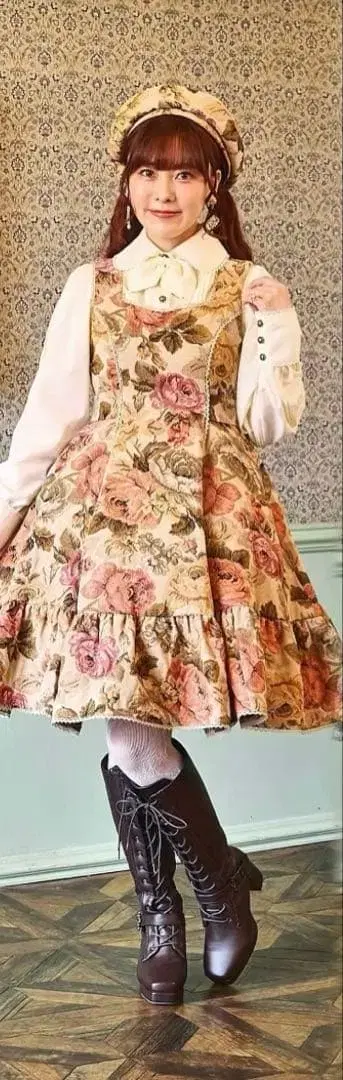 새상품 노엘 드 메모와르 오버롤 스커트 쿠루미 화이트 새상품 3L