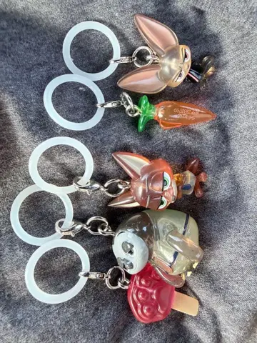 주토피아 메지루시 액세서리 캡슐 토이 5개 세트