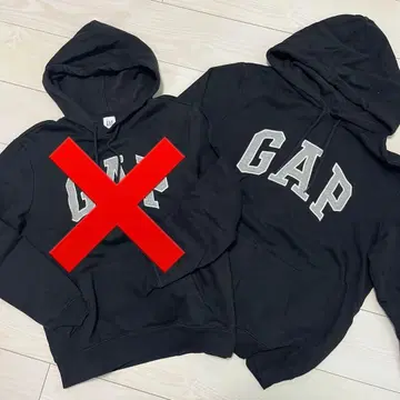 GAP 블랙 후드티 L