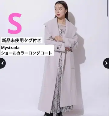 Xmas 대특가 택 포함 새상품 Mystrada 숄카라 롱 코트