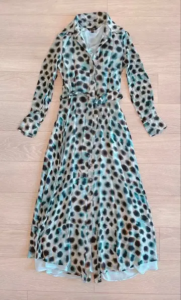 [새상품급] 마시모두띠 롱 원피스 긴팔 라이트 블루 34 S 사이즈