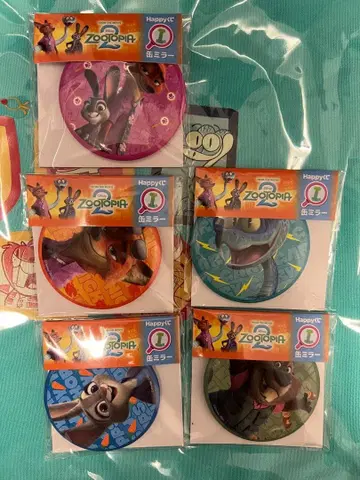 12/19 출시 해피 복권 주토피아2 I상 캔 거울 전종 세트