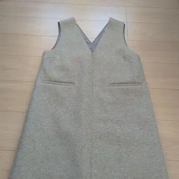 라이트 그레이 오버롤 스커트