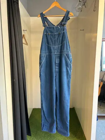 데님 블루 오버롤