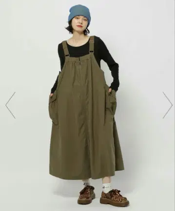 Niko and - 포켓 ZIP 오버롤 스커트 L 사이즈
