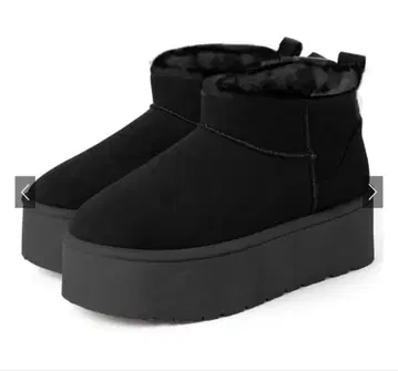 통굽 어그 부츠 블랙