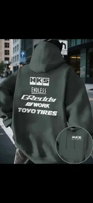 새상품 HKS 레이싱 후디 M R