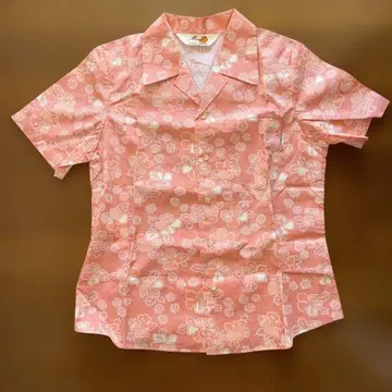 Mango 알로하 셔츠 M 핑크 플라워