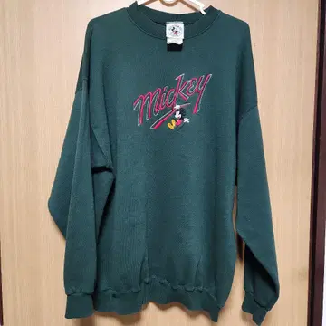 90s 미키 & 코. 그린 트레이닝복 X-Large