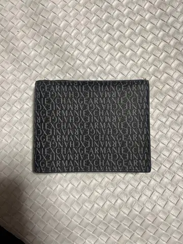 ARMANI EXCHANGE 이단 접이식 지갑 블랙 블루