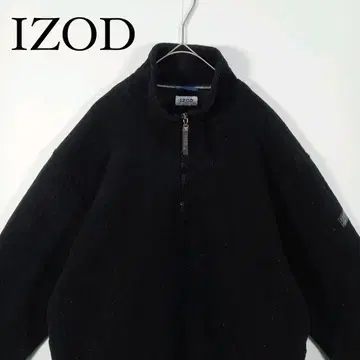 IZOD 아이조드 블랙 하프 지퍼 플리스 자켓 M