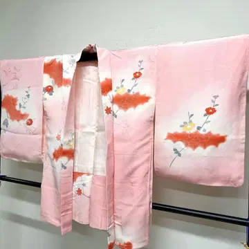 겉옷 동백 흐림 단풍 나비 문양 기모노 123tz