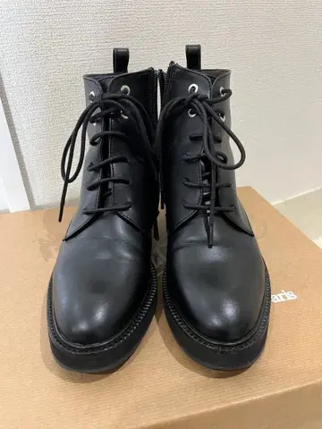 GRISE Le Talon 레이스업 부츠 M 23.5 사이드 지퍼