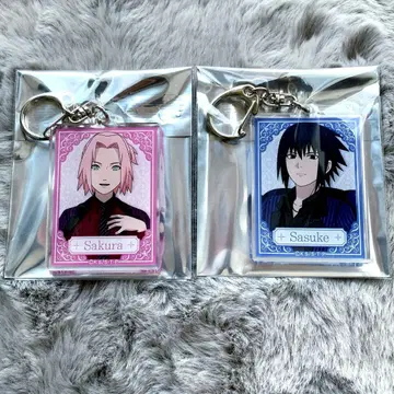 NARUTO 드레스업 사쿠라 사스케 키링