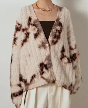 ESICA 타이다이 패턴 가디건 미사용 새상품