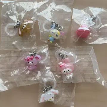 산리오 캐릭터즈 윳토 메지루시 액세서리 전 6종 컴플리트