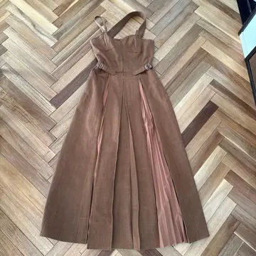 CASA FLINE 프론트 후크 데님 원피스