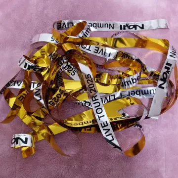 Number_i LIVE TOUR 2025 은색 테이프 6개 세트 풀