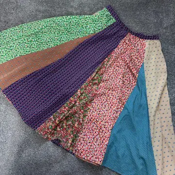 프랑슈리페 귀여운 패치워크풍 스커트