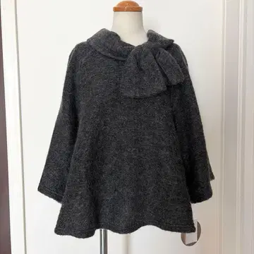 Lugiva 루기바 모헤어 혼방 티셔츠 미사용 그레이