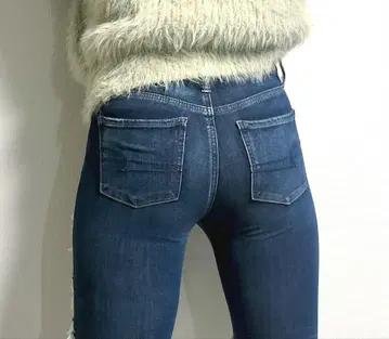 아메리칸 이글 데미지 스키니 데님 청바지 제깅스