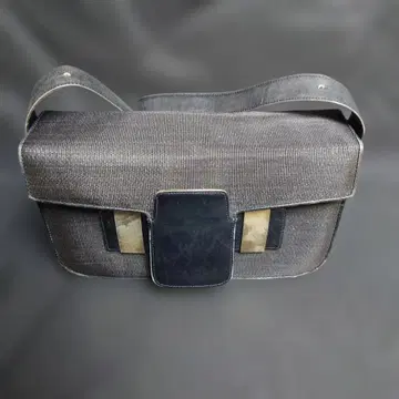 네이비 호스헤어 핸드백/COMTESSE 서독제 빈티지