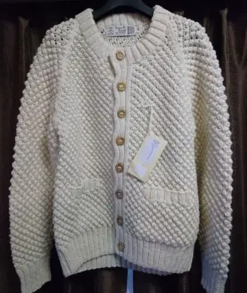 아테나 디자인 팝콘 니트 가디건 생지 36 인버아란