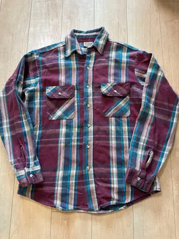 파이브 브라더 플란넬 플란넬 셔츠 미국제