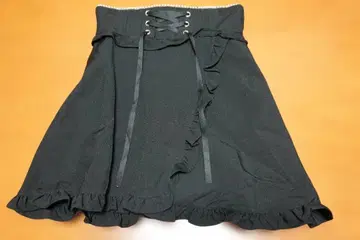 STPR 스토푸리 프릴 레이스업 스커트 블랙 새상품급