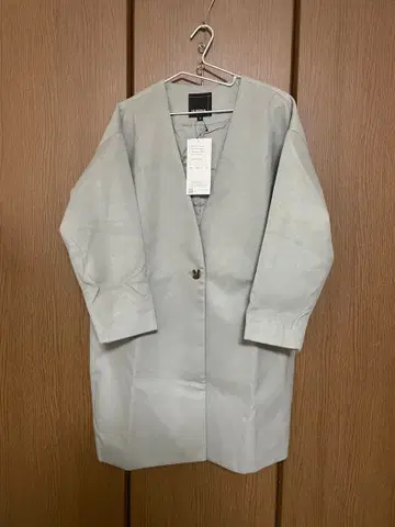 여성용 남색 M 롱 코트