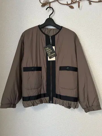 택 포함 새상품 INED 49,500엔 이네드 리버서블 다운 자켓