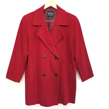 빨간색 더블 브레스트 코트 9호 레드 빈티지