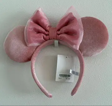 디즈니 미키 귀 머리띠 핑크