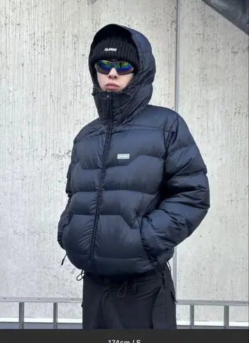 XLARGE 다운 자켓 블랙