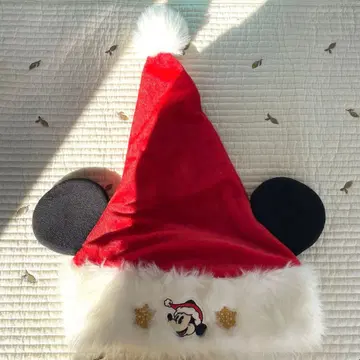 디즈니 산타 미키 모자