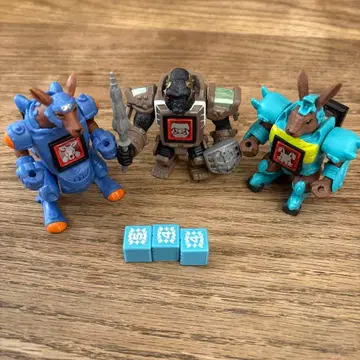 캥거루 고릴라 토끼 피규어 3체 세트