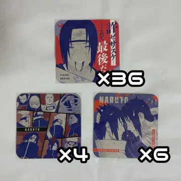 NARUTO 아트 코스터 이타치 사스케 아카츠키 총 46장 묶음 판매