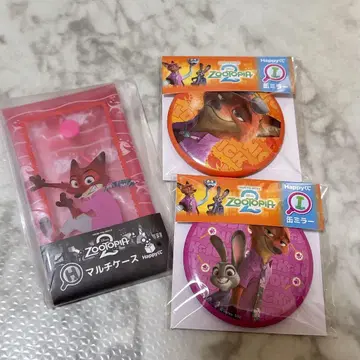 주토피아2 Happy 복권 주디 닉 I상 H상 캔 거울 파우치