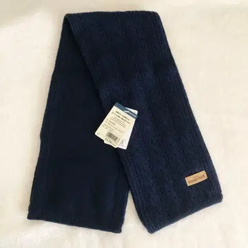 mont-bell 케이블 니트 숏 머플러 네이비 울