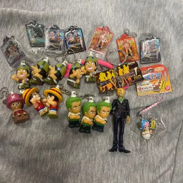 원피스 키링 메탈참 피규어 스트랩