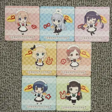 [풀컴프] 주문은 오므라이스입니까? 콜라보 카페 코스터 7종