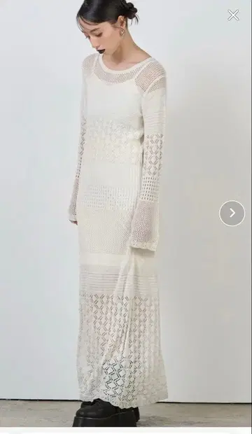 MURUA 크로셰 니트 원피스