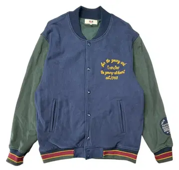 VAN JAC 맨투맨 바시티 자켓 네이비 계열 L