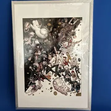 [ 중고 미개봉 ] 단간론파 1 2 크리스탈 프린트 프레임 포함