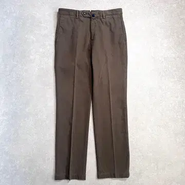 [ 새상품급 ] INCOTEX 슬림핏 코튼 치노 팬츠 슬랙스 카키 44