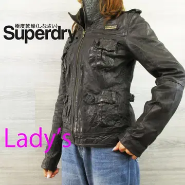 극도 건조 슈퍼 드라이 <여성용 주름 가공 가죽 자켓> M1140m